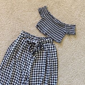 Pant & Top Gingham Set